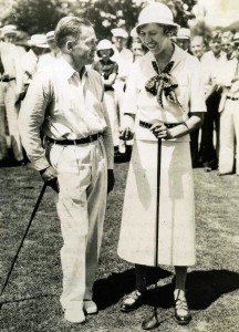 Bobby Jones og Joyce Wethered, 1935 í Atlanta.