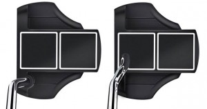 Mismunandi skaftstaðsetningar eru í boði á nýja Smart Square pútternum frá Cleveland