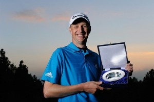 Simon Wakefield þegar hann sigraði í Q-school