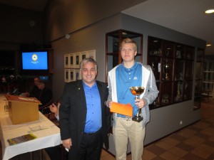 Birgir Björn Magnússon, GK. hlaut háttvísibikar GSÍ 2013. Mynd: GK