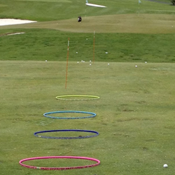 Húllahopp hringir eru góðir til að æfa fleyghögg