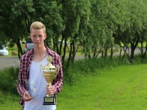 Eiður Ísak Broddason, klúbbmeistari karla í GF 2014. Mynd: GF