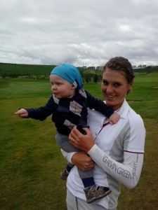 Ólafía Þórunn með Kristján Leó. Mynd: Í einkaeigu