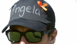 Borðarnir sem kylfusveinarnir voru með í derum sínum