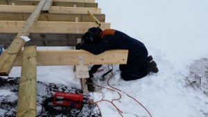 Frá Byggðarholtsvelli - Eskifirði 3. apríl 2015