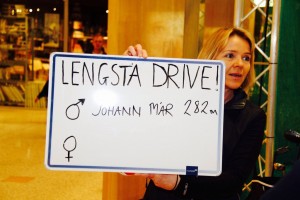 Lengsta dræv karla á Golfdögum 2015 átti Jóhann Már