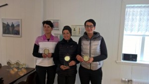 F.v.: Ólína Þórey, Hulda og Ragnheiður