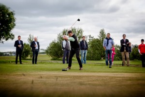 Stefán Már klúbbmeistari GR 2015 úti á velli. Mynd: Í einkaeigu