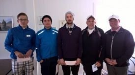 Sigurvegarar í Opna Annata mótinu: Mynd: GKS