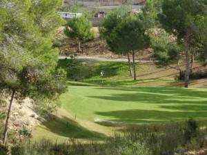 Par-3 7. brautin á Las Colinas - uppáhaldsgolfvelli Andra Steins. Mynd: Golf 1