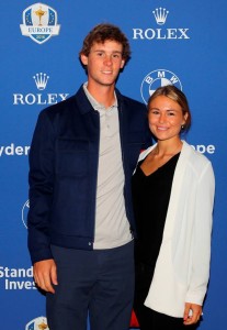 Nýliðinn Thomas Pieters og Eva Bossearts