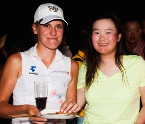 Nýliðarnir og vinkonurnar Ólafía Þórunn og Angel Yin