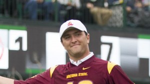 John Rahm í skólabúningi Arizona Devils