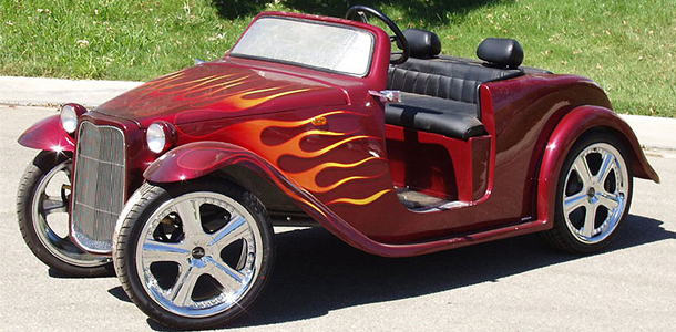 Sérsmiðaður California Roadster golfbíll