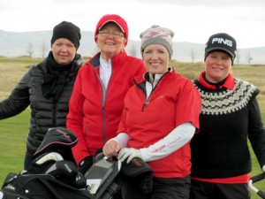 Ólöf Ásta Farestveit, 2.f.h. í Lancôme 4. maí 2014. Mynd: Golf 1