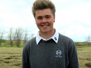 Tumi Hrafn Kúld, Íslandsmeistari í holukeppni í piltaflokki 2015. Mynd: Golf 1