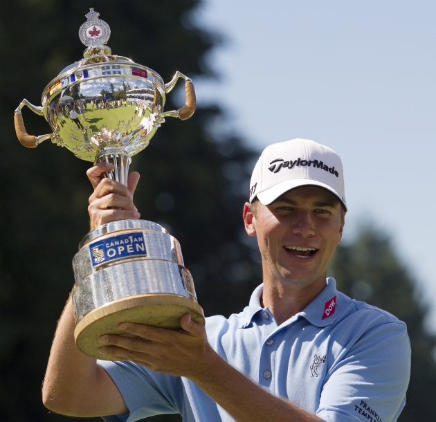 Sean O´Hair eftir sigurinn í Kanada